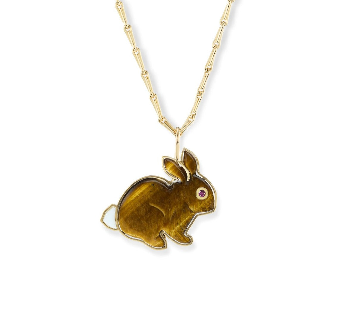 Bunny on sale pendant necklace