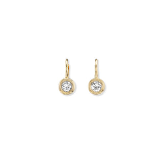 Drop Pillow Earrings with 40pt Round Diamonds