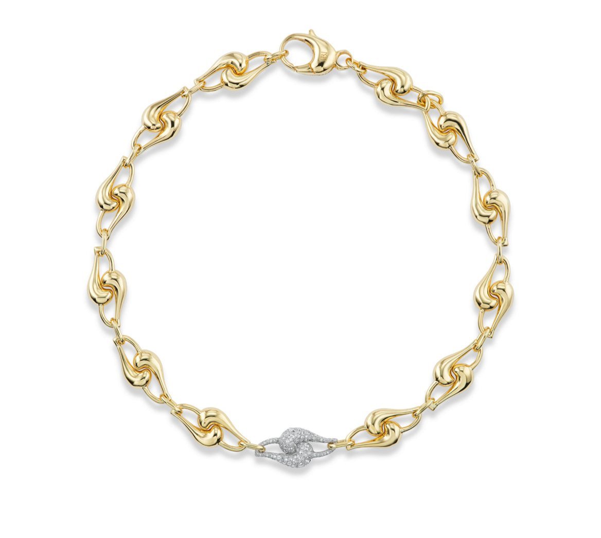 Large Knot Link Chain with Pave Link – Brent Neale