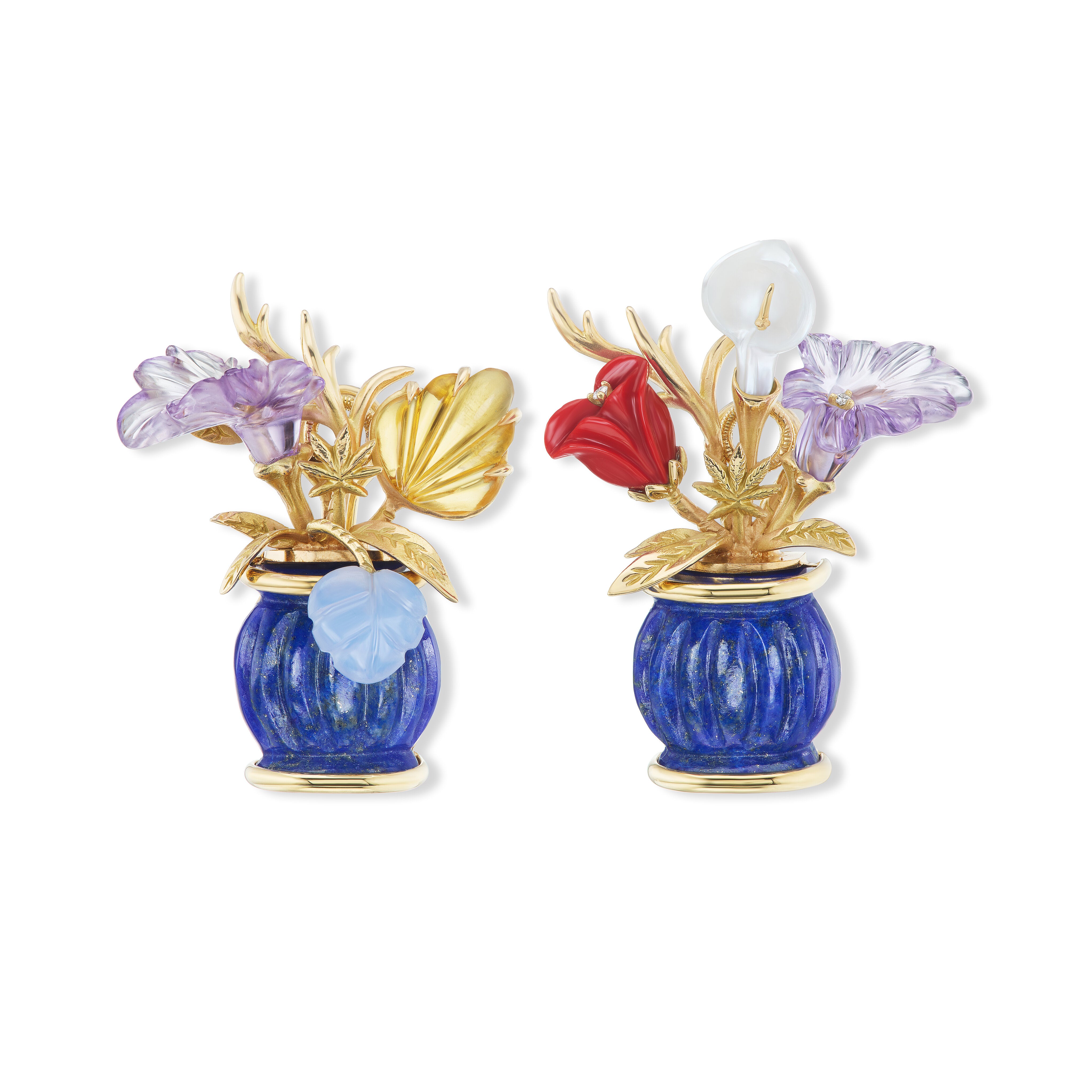 Flower vase deals earrings