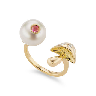 Pearl and Mushroom Ring