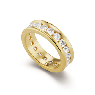 Channel-Set Band with Round Diamonds - 3mm Stones