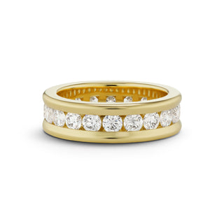 Channel-Set Band with Round Diamonds - 3mm Stones