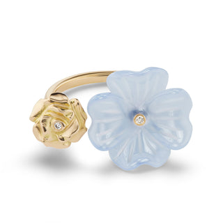 Double Sided Ring Wildflower & Rose