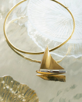 Sunfish Boat Torque Necklace