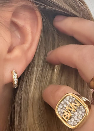 Huggies Hand Rings 6mm Diamond Huggies – Brent Neale