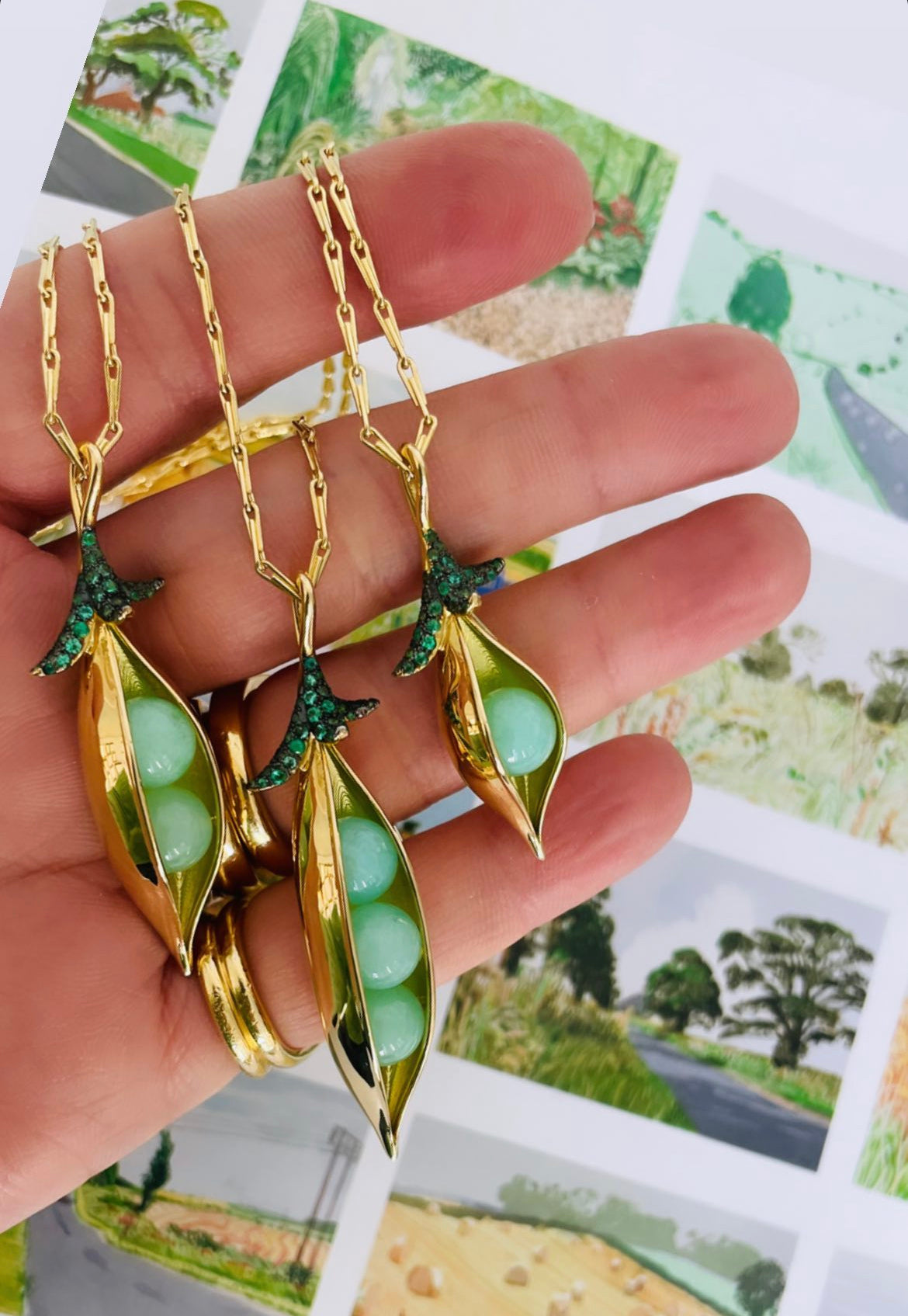 Sweet Peas Pendant with Two Peas – Brent Neale