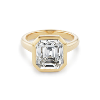 One-of-a-Kind Pillow Ring with Asscher Diamond