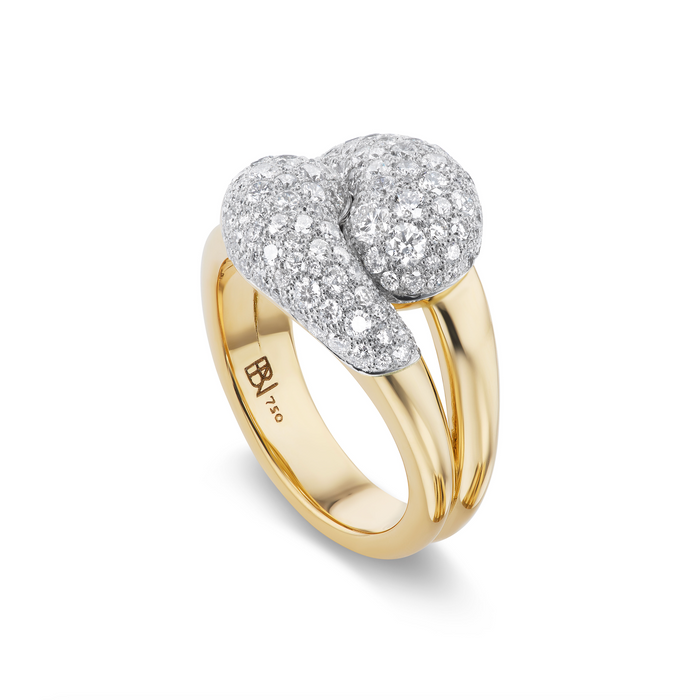 Mini Knot Ring with Diamond Pave – Brent Neale