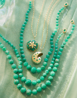 One-of-a-Kind Colombian Emerald Bead Necklace