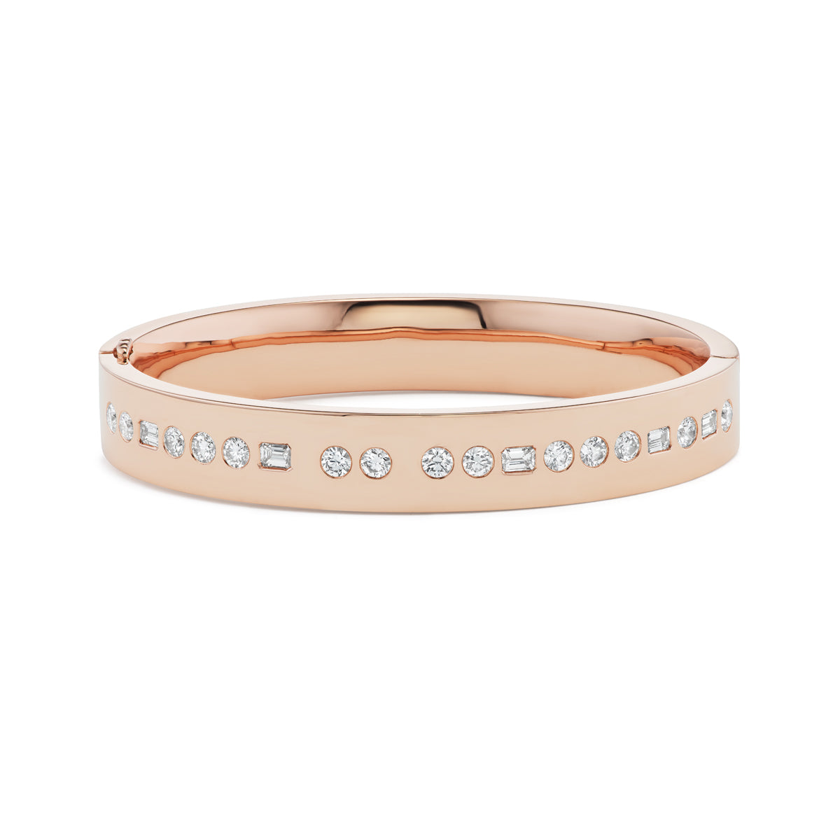 One-of-a-Kind BNS Morse Code Bangle in Rose Gold – Brent Neale