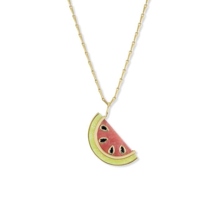 Watermelon Fruit Necklace KidCore Collection/ Grape, Cherry Seed Bead  Necklace Jewelry. Made in USA – Just Bead It