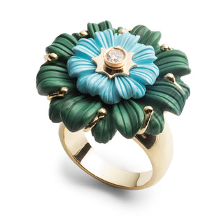 Layered Flower Cocktail Ring