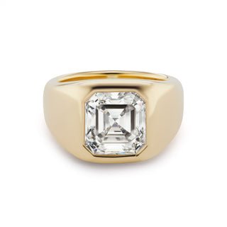 One-of-a-Kind BNS Ring with Single Asscher Diamond