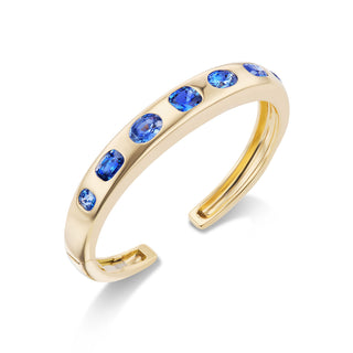 One-of-a-Kind BNS Blue Sapphire Cuff