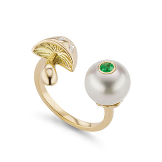 Pearl and Mushroom Ring