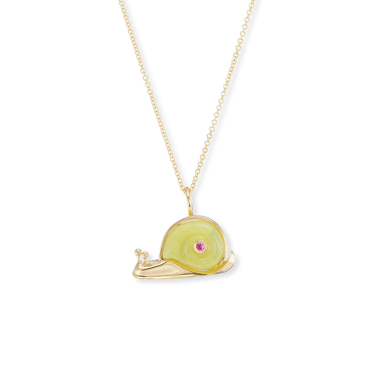 Large Snail Pendant with Coral Shell – Brent Neale