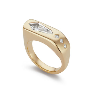 BNS Kite Ring with Diamonds
