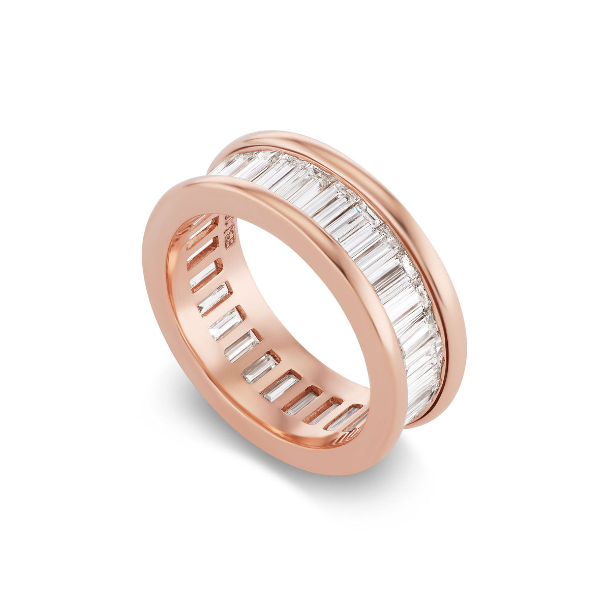 Rose gold hot sale baguette band