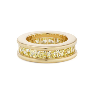 Channel-Set Band with Canary Diamonds