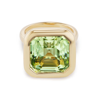 One-of-a-Kind Pillow Ring with Mint Tourmaline