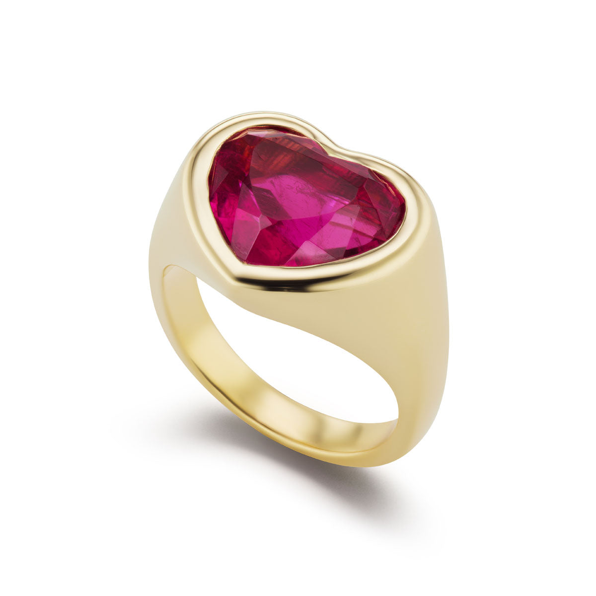 BNS Rubellite Heart Ring Brent Neale