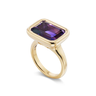 One-of-a-Kind Pillow Ring with Amethyst