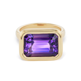One-of-a-Kind Pillow Ring with Amethyst
