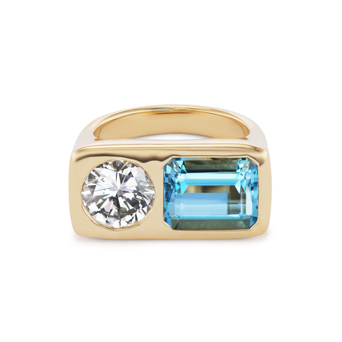 Forever Us Two Stone Aquamarine Sterling Silver Princess Cut Ring Size Montana Yogo Sapphire Two Stone Forever Us \u0026 Diamond Ring 14KW