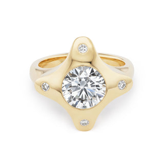 One-of-a-Kind BNS Diamond Compass Ring